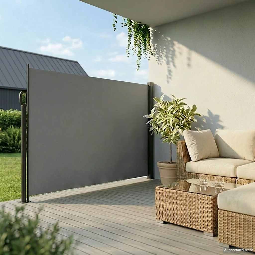 Retractable Side Awning Anthracite 200x300 cm