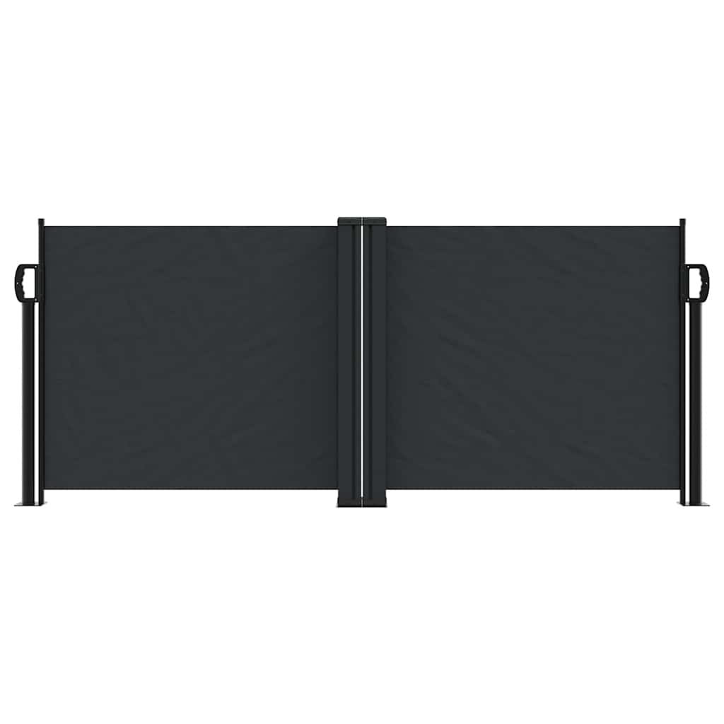Retractable Side Awning Black 100x1000 cm