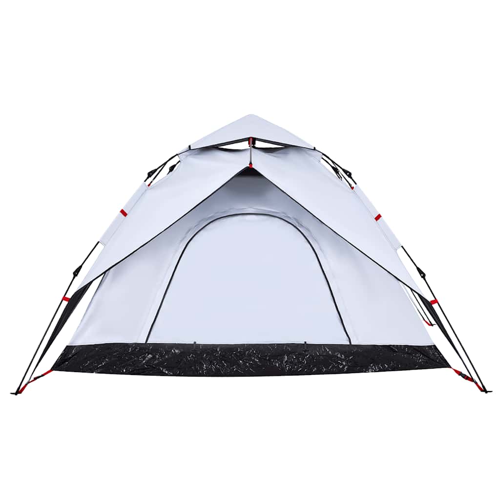 Camping Tent Dome 5-Person White Blackout Fabric Quick Release