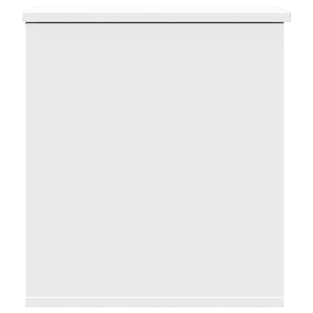 Storage Box White 40x42x46 cm Engineered Wood