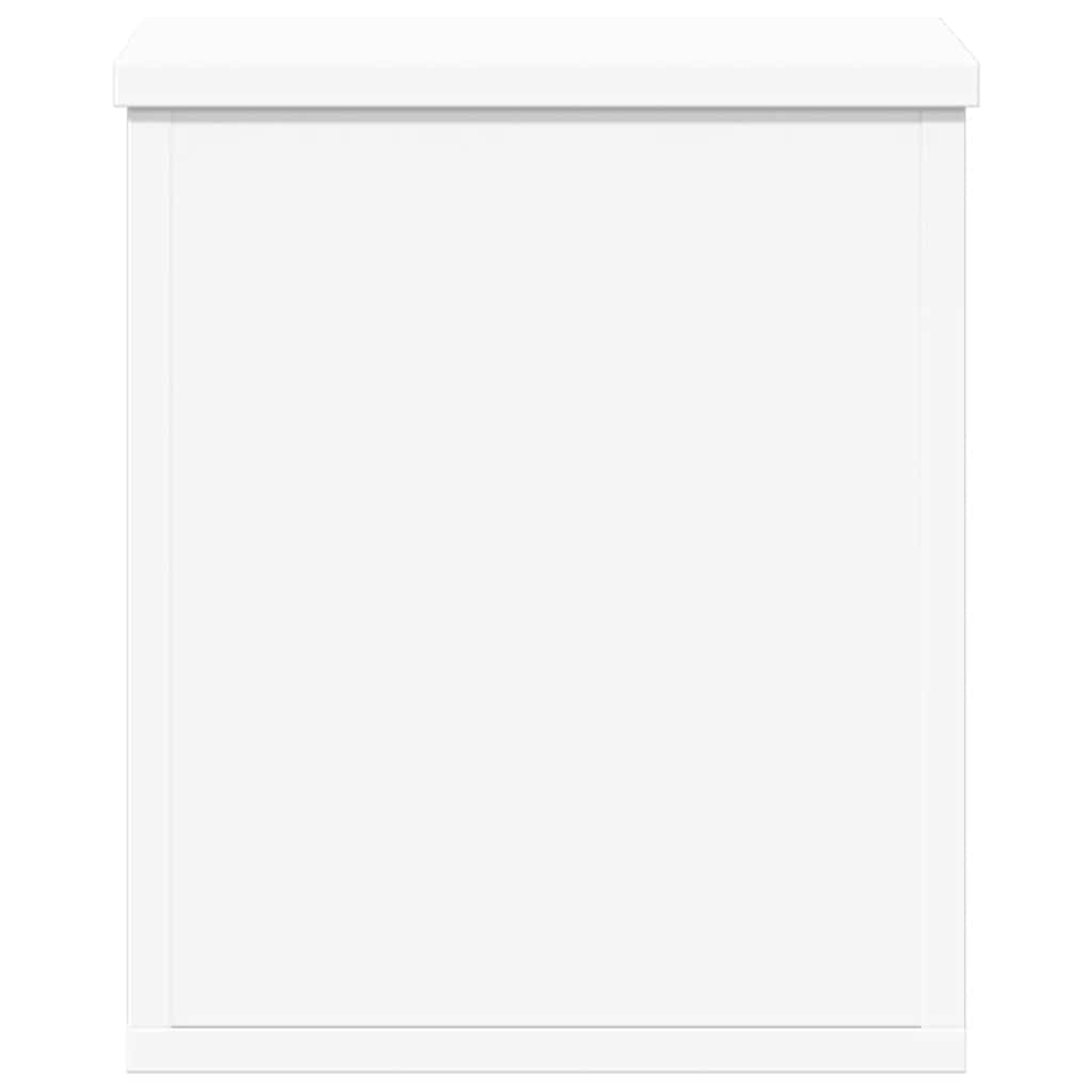 Storage Box White 30x35x35 cm Engineered Wood