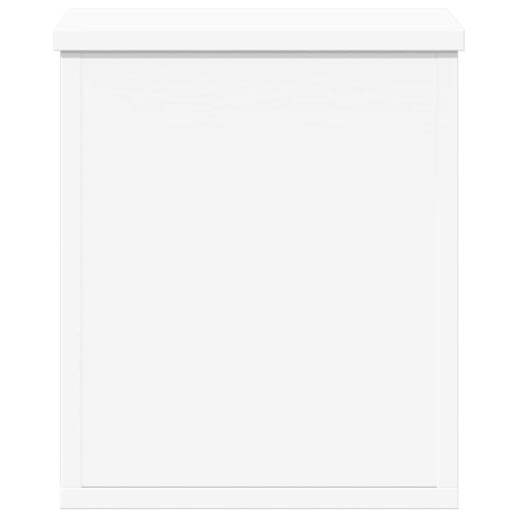 Storage Box White 30x35x35 cm Engineered Wood