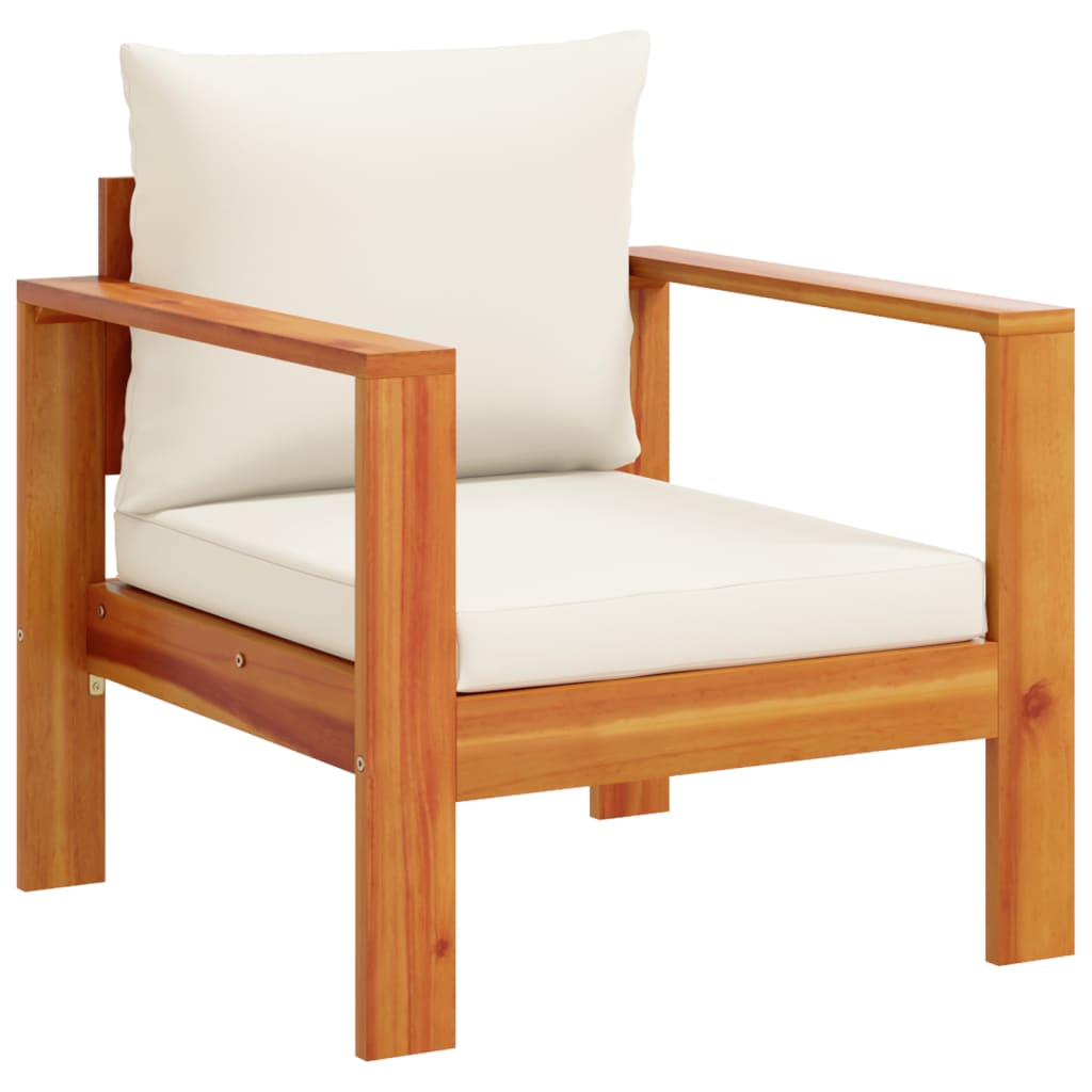 5 Piece Garden Sofa Set with Cushions Solid Wood Acacia
