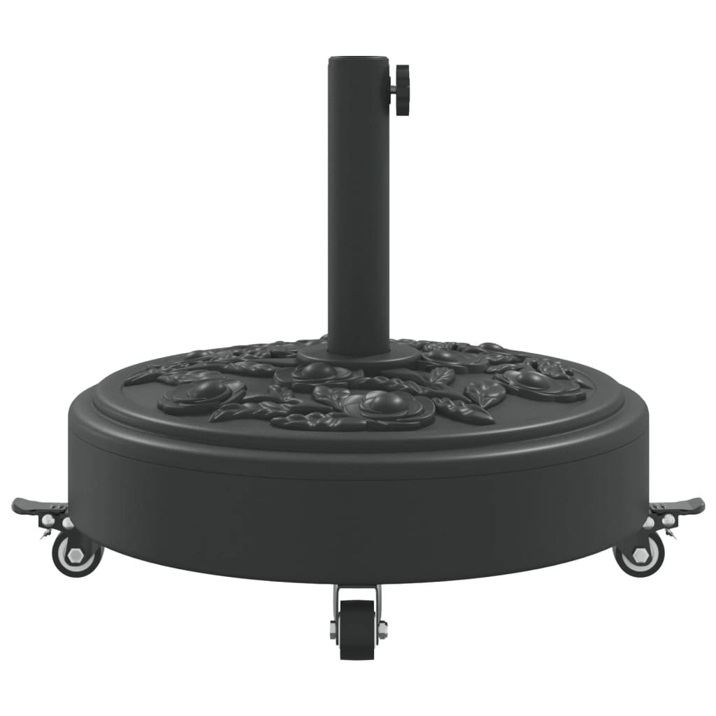 Parasol Base with Wheels for Ø38 / 48 mm Poles 27 kg Round