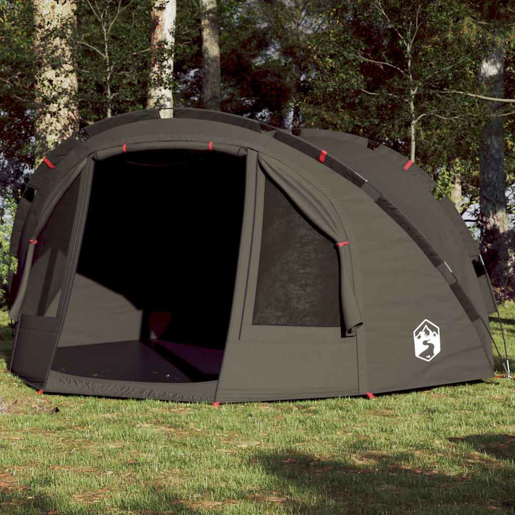 Fishing Tent 4-Person Brown Waterproof