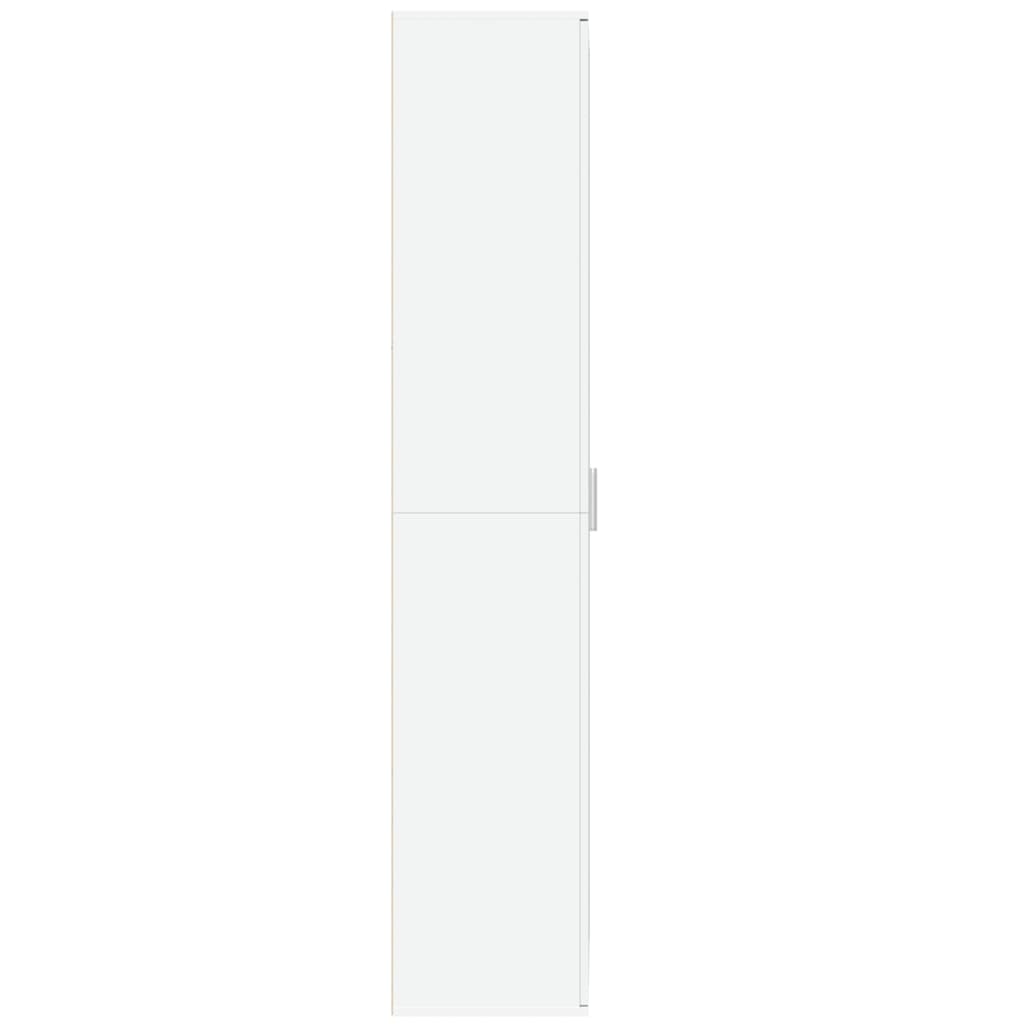 Highboard White 70x35x180 cm Engineered Wood