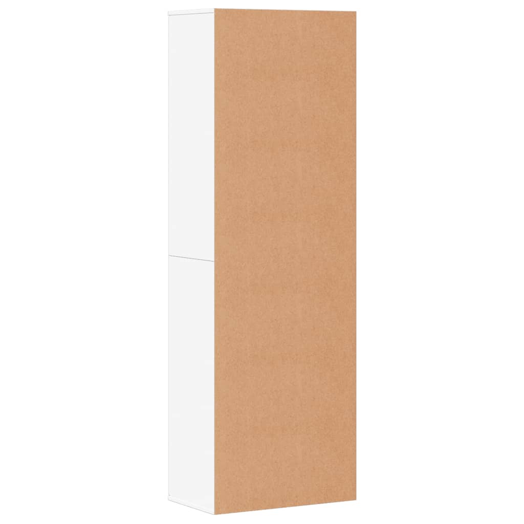 Highboard White 60x35x180 cm Engineered Wood
