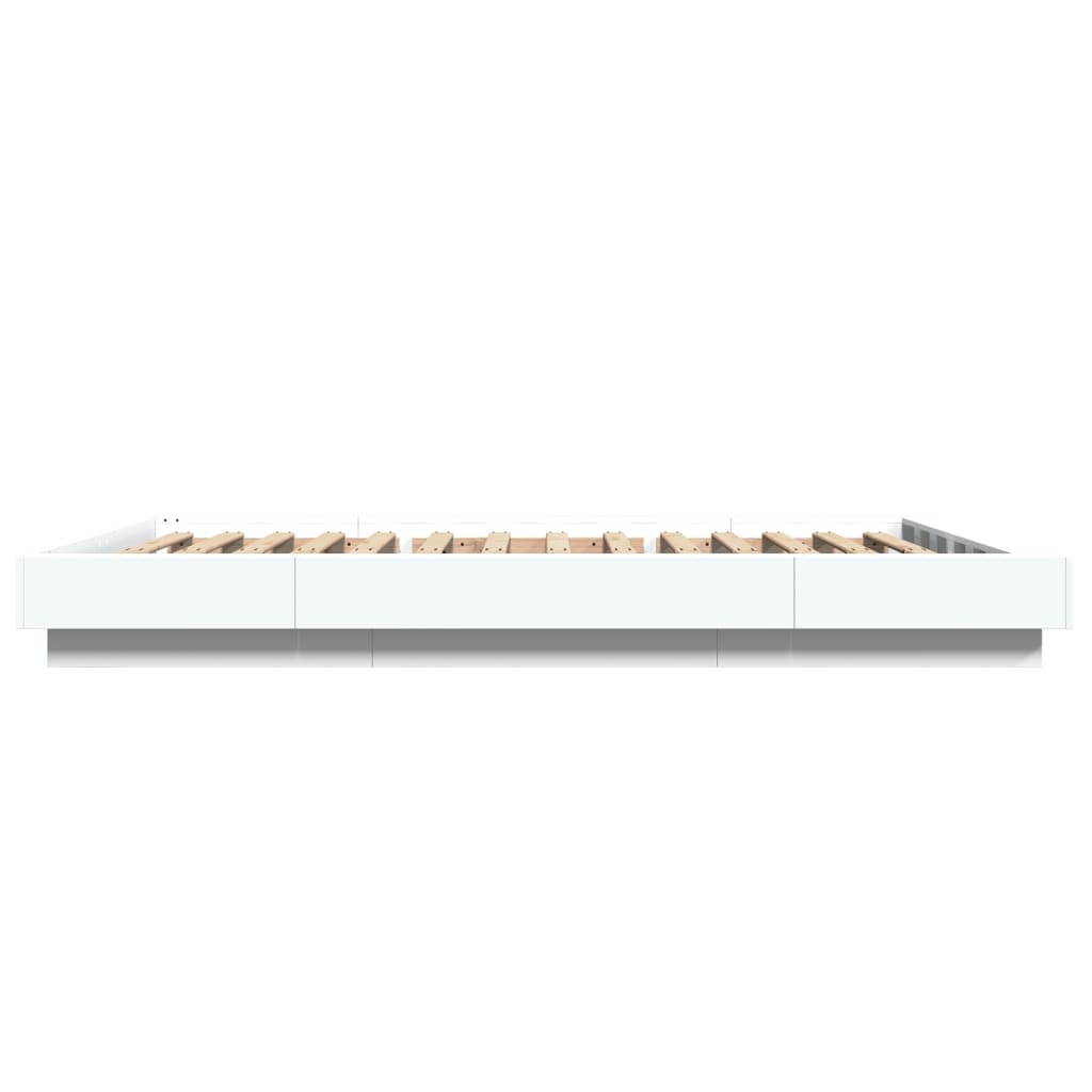 Bed Frame without Mattress White 135x190 cm