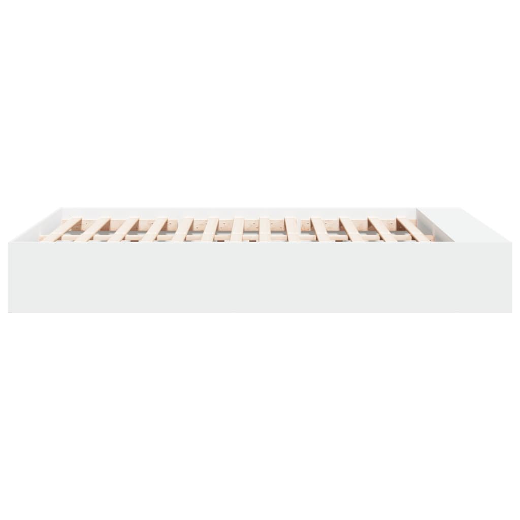 Bed Frame without Mattress White 135x190 cm