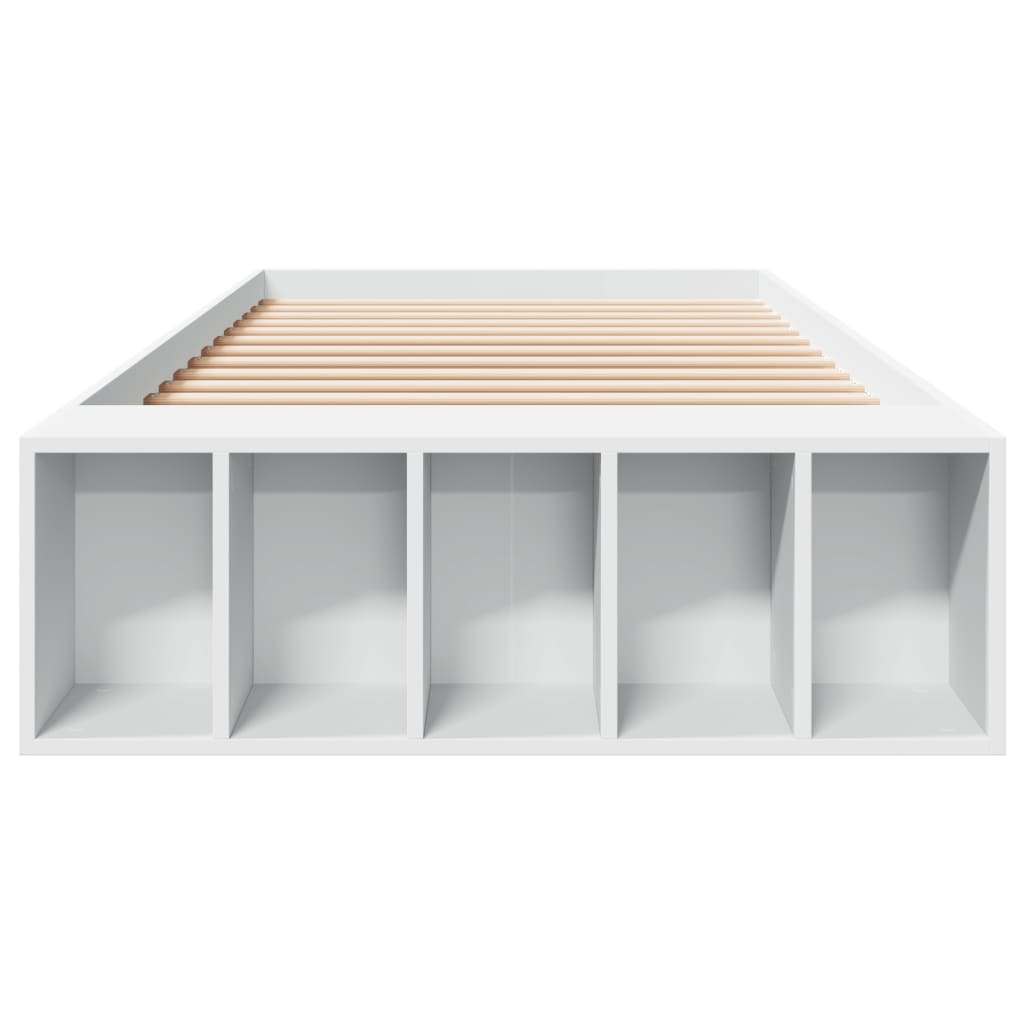 Bed Frame without Mattress White 90x190 cm