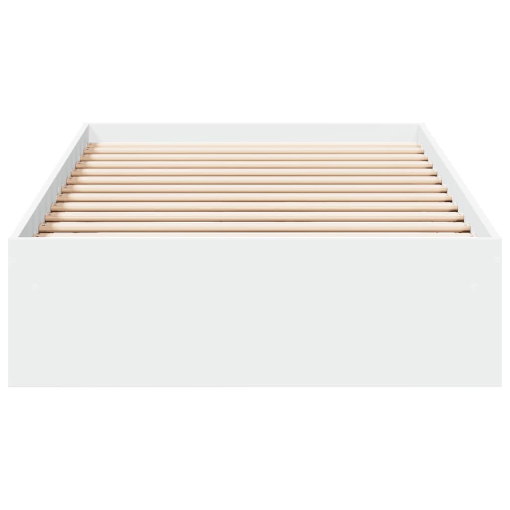 Bed Frame with Drawers without Mattress White 90x190 cm