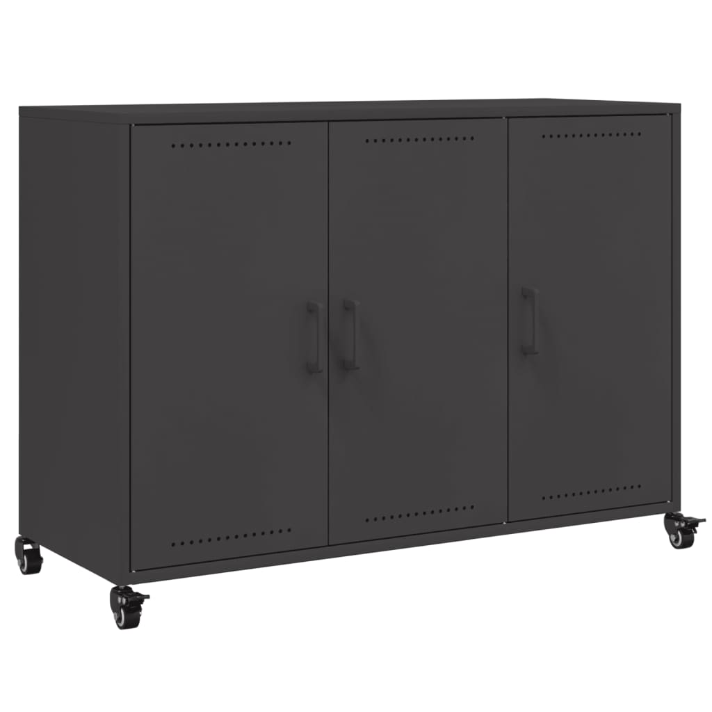 Sideboard Black 100.5x39x72 cm Steel