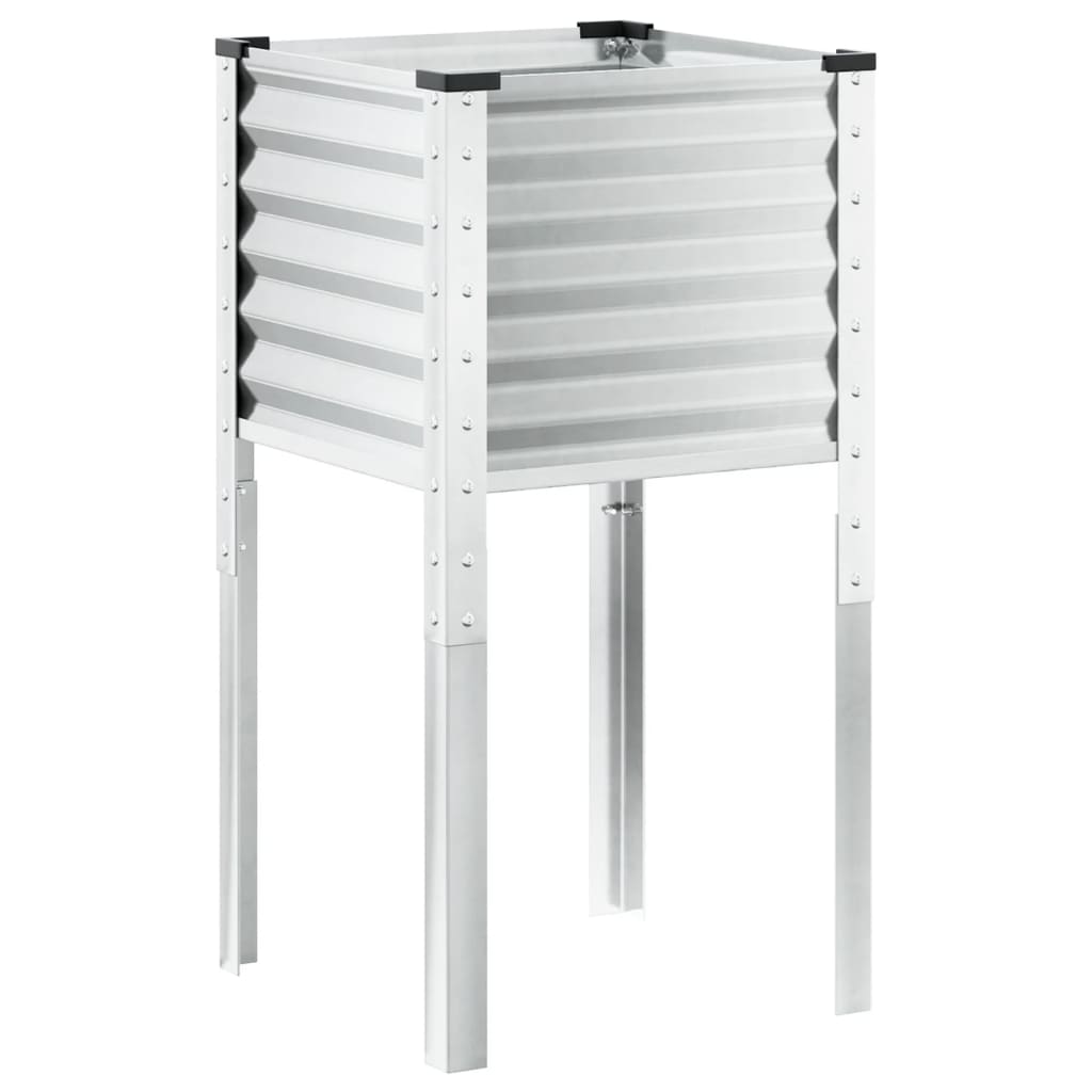 Garden Planter 45x45x88 cm Weathering Steel