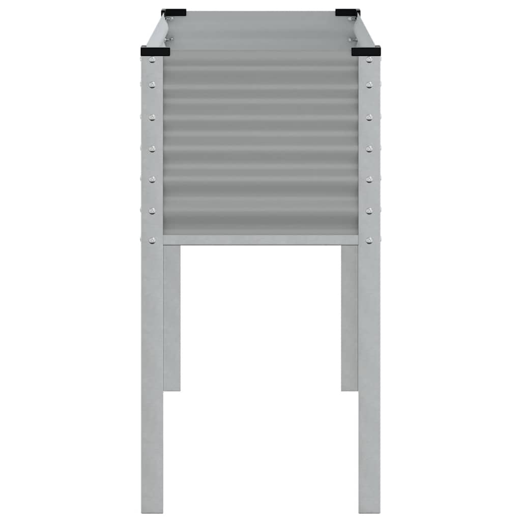 Garden Planter Grey 100x45x90 cm Steel