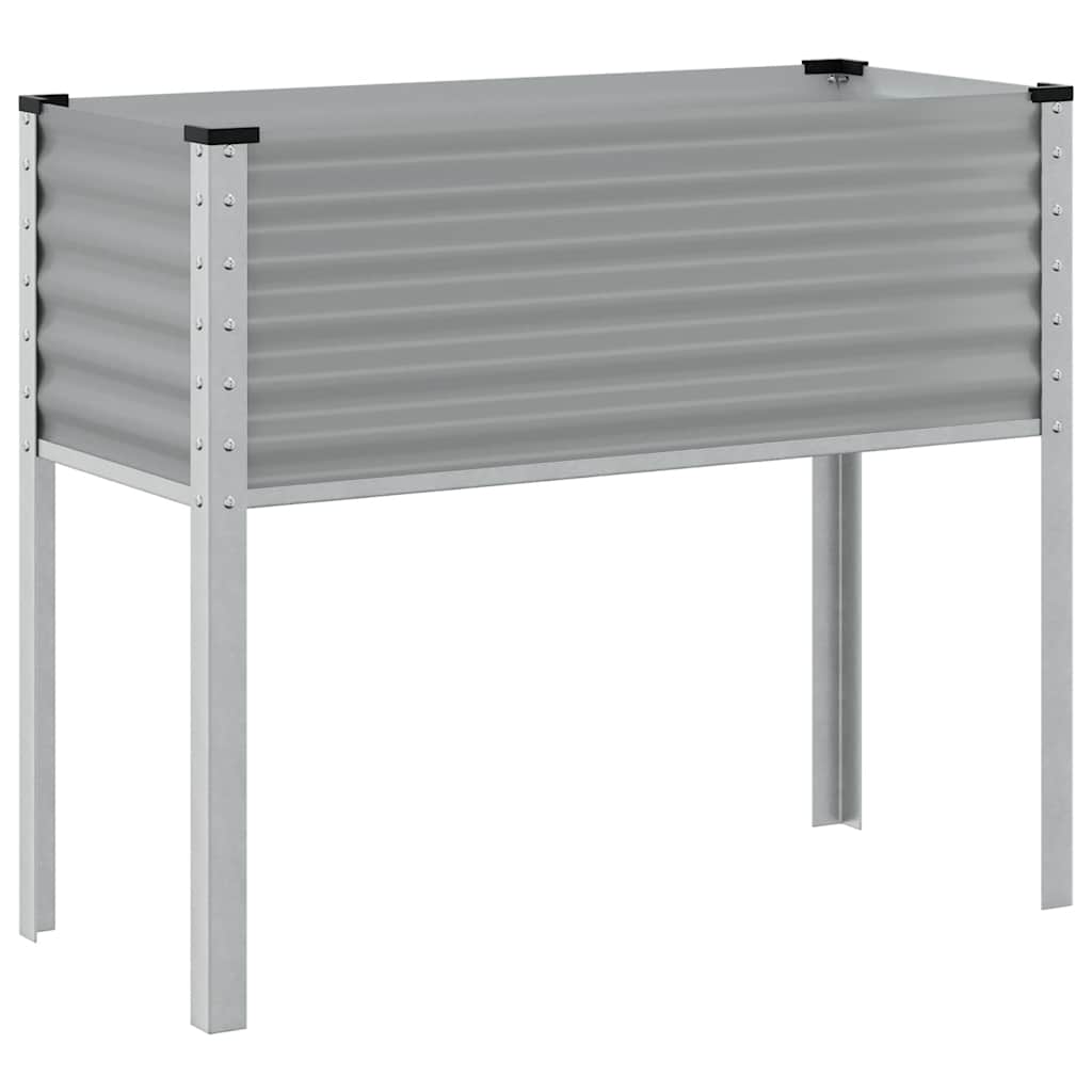 Garden Planter Grey 100x45x90 cm Steel