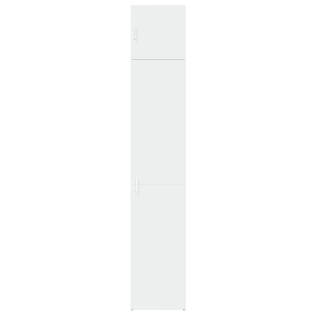 Slim Storage Cabinet White 40x42.5x225 cm Engineered Wood