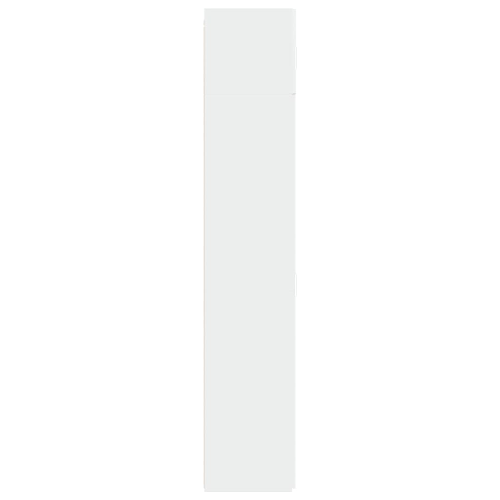 Storage Cabinet White 70x42.5x225 cm Engineered Wood