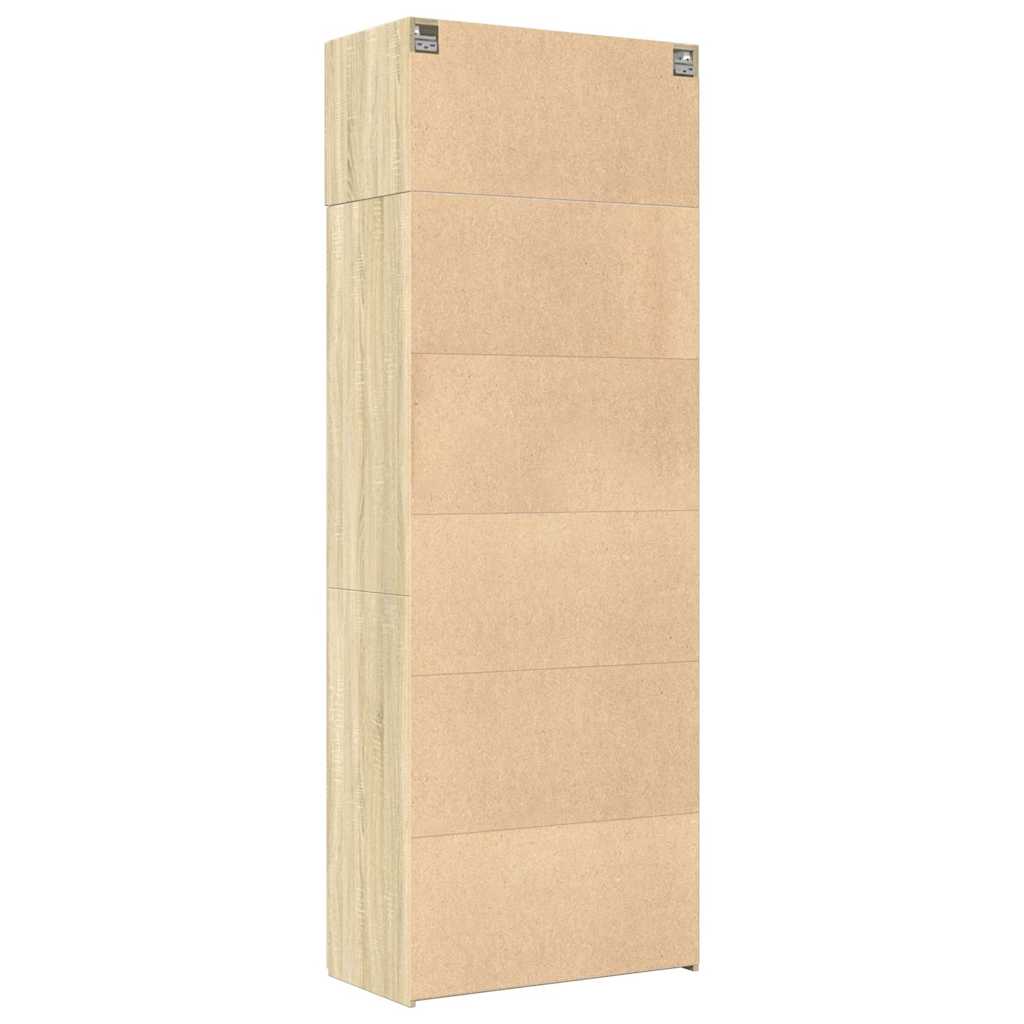 Storage Cabinet Sonoma Oak 80x42,5x225 cm Engineered Wood