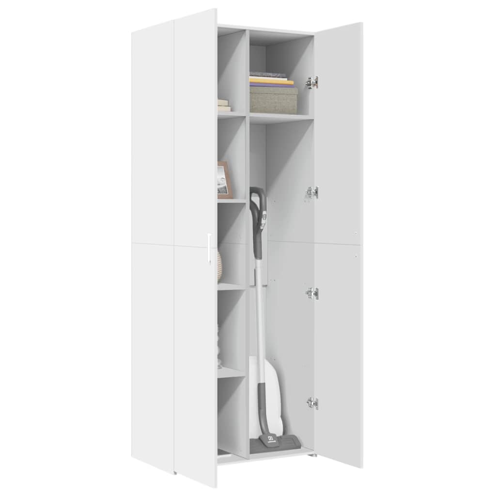 Highboard White 70x42.5x185 cm Engineered Wood