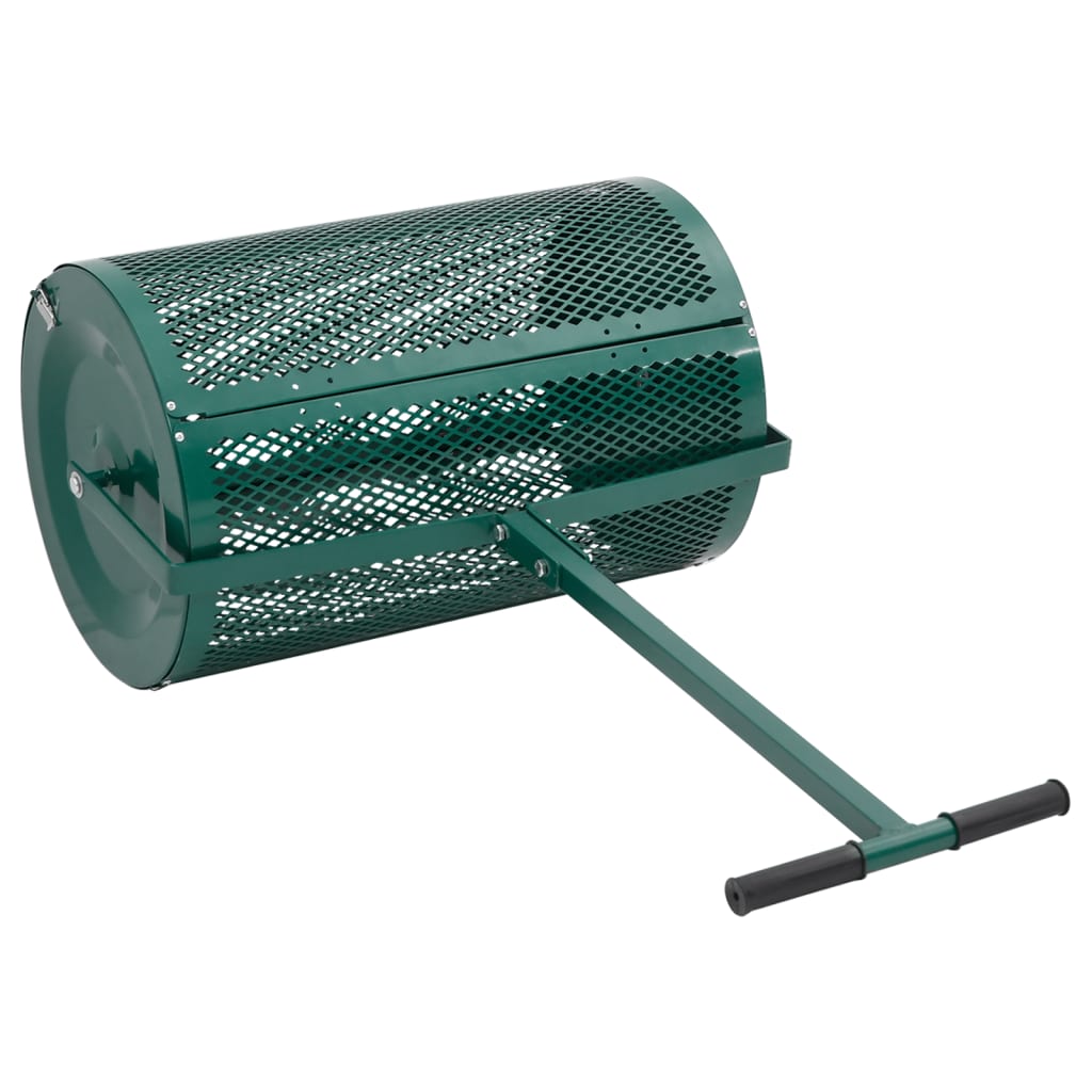 Compost Spreader 75L Green Ø40x60 cm Steel