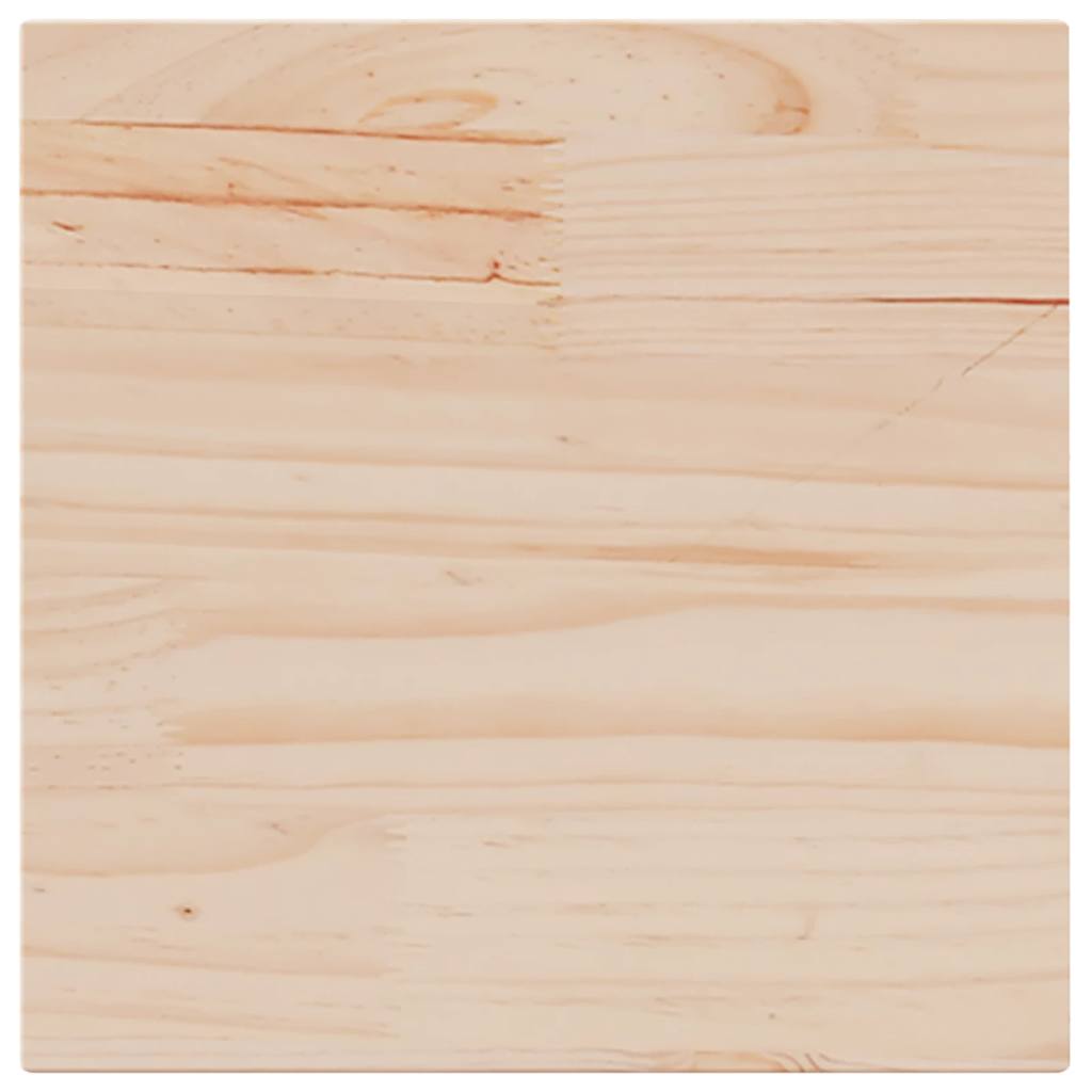 Table Top 40x40x1.7 cm Square Solid Wood Pine