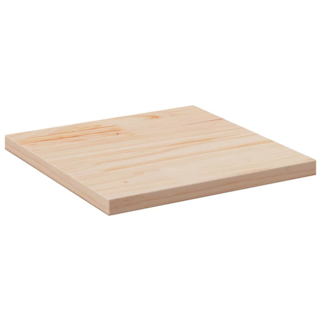 Table Top 40x40x1.7 cm Square Solid Wood Pine