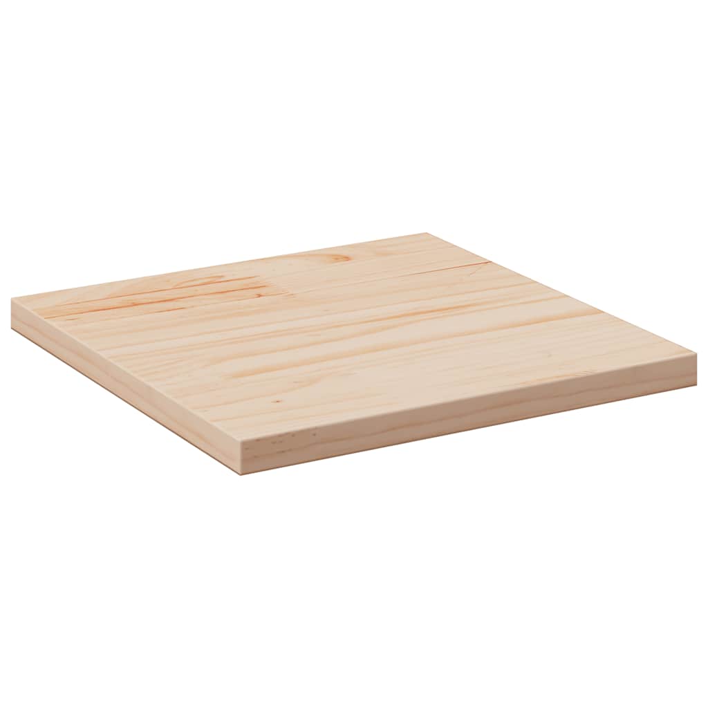 Table Top 40x40x2.5 cm Square Solid Wood Pine