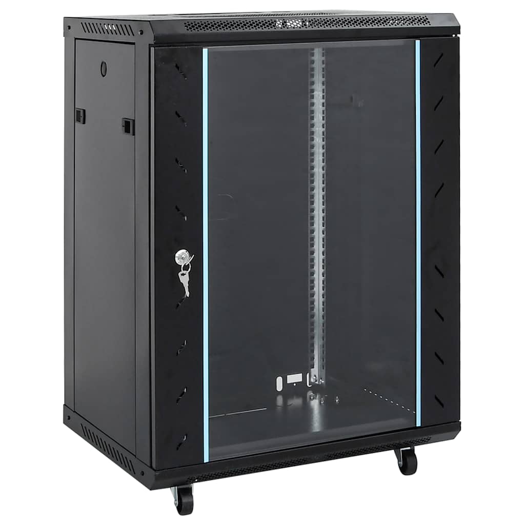 15U Network Cabinet with Swivel Feet 19" IP20 60x45x86 cm