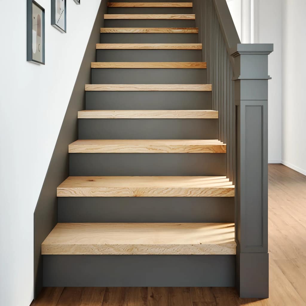 Stair Treads 4 pcs Untreated 80x30x2 cm Solid Wood Oak