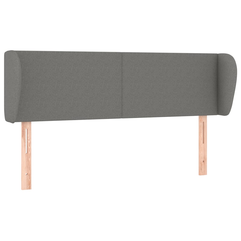 Box Spring Bed with Mattress Dark Grey 137x190 cm Fabric