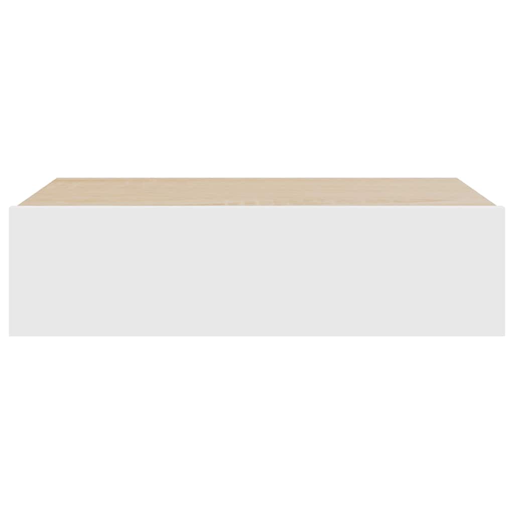 TV Cabinet with LED Lights White 60x35x15.5 cm
