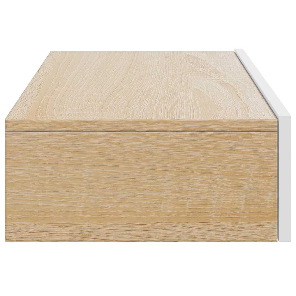 TV Cabinet with LED Lights White 60x35x15.5 cm