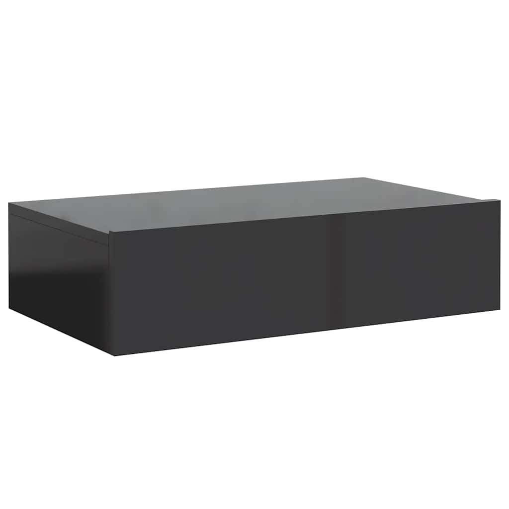TV Cabinet with LED Lights Gloss Grey 60x35x15.5 cm