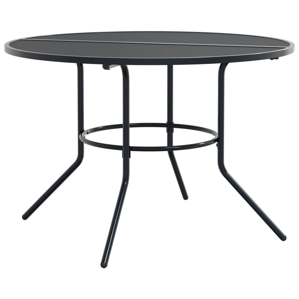 Stackable Garden Chair Set 5 Piece Anthracite Powder-coated Steel
