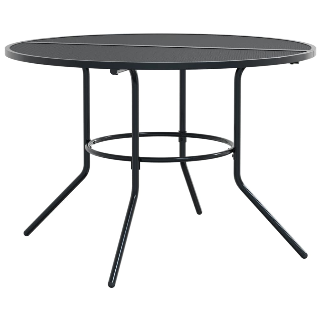 Stackable Garden Chair Set 5 Piece Anthracite Powder-coated Steel