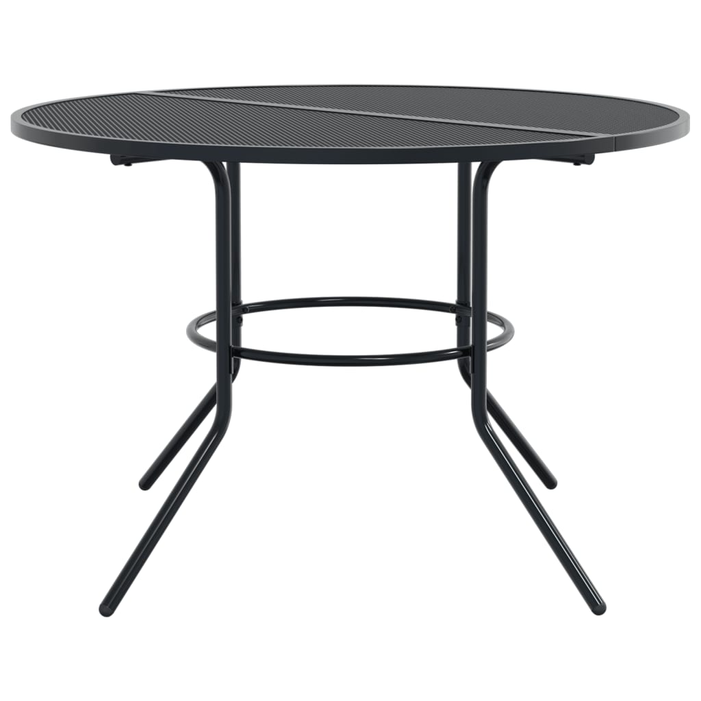 Stackable Garden Chair Set 5 Piece Anthracite Powder-coated Steel