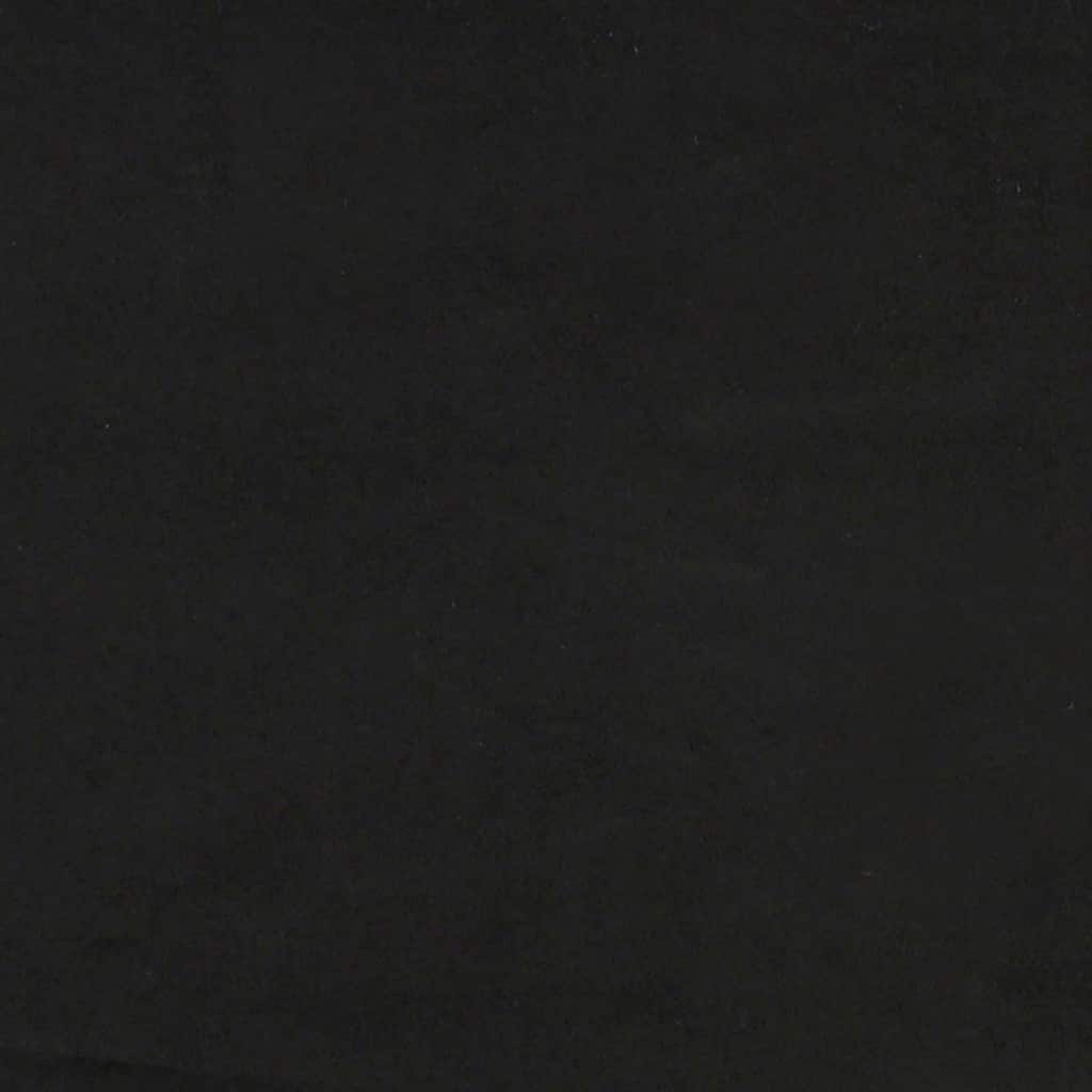 Bed Frame without Mattress Black 100x200 cm Velvet