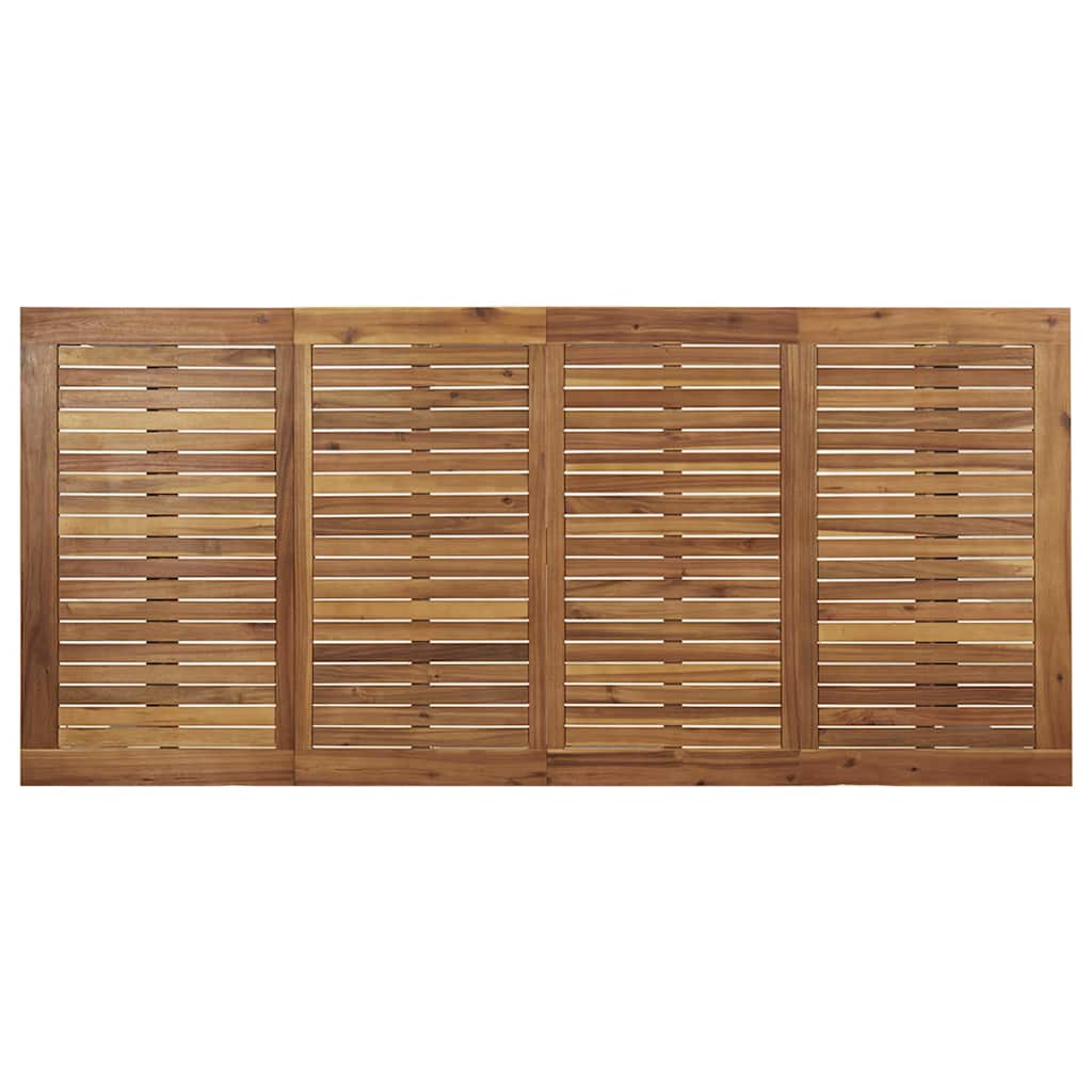 Garden Dining Set 7 pcs Black and brown 180 x 90 x 75 cm