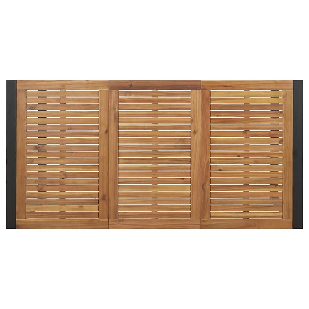 Garden Dining Set 5 pcs Black and brown