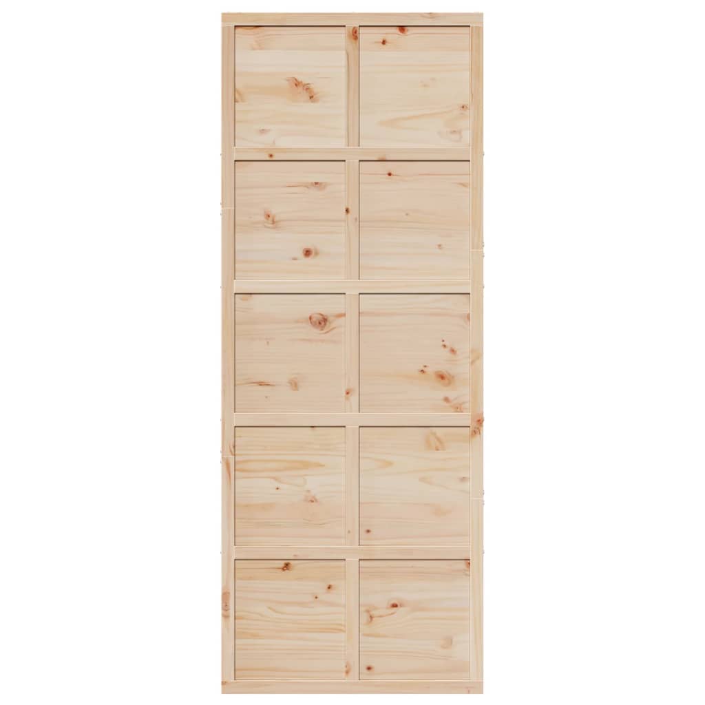 Barn Door 80x208 cm Solid Wood Pine