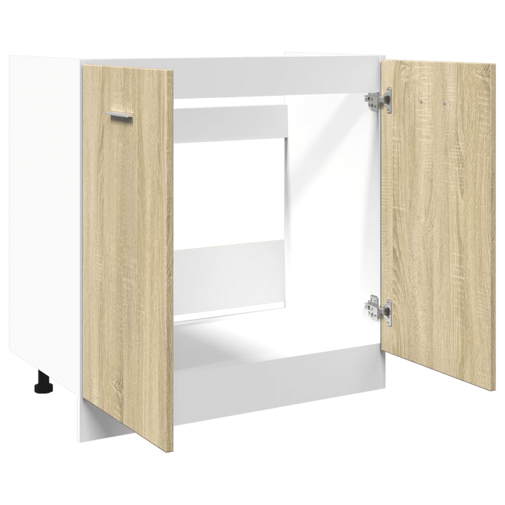Bottom Cabinet Lyon Sonoma Oak 80x46x81.5 cm Engineered Wood