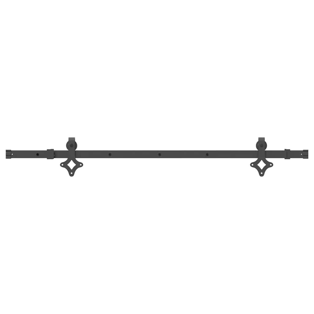 Sliding Door Hardware Kit 152,5 cm Steel Black