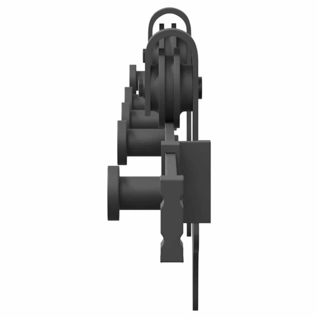 Sliding Door Hardware Kit 152,5 cm Steel Black