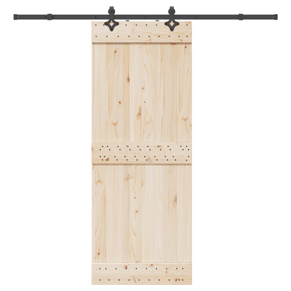 Sliding Door Hardware Kit 213,5 cm Steel Black