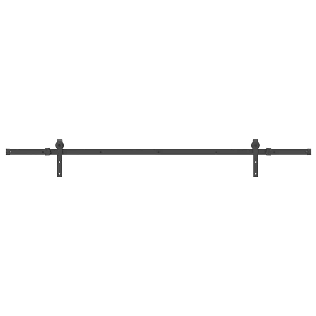 Sliding Door Hardware Kit 213,5 cm Steel Black