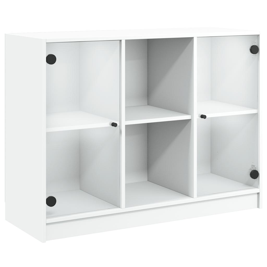 Sideboard White 102x37x75.5 cm Engineered Wood