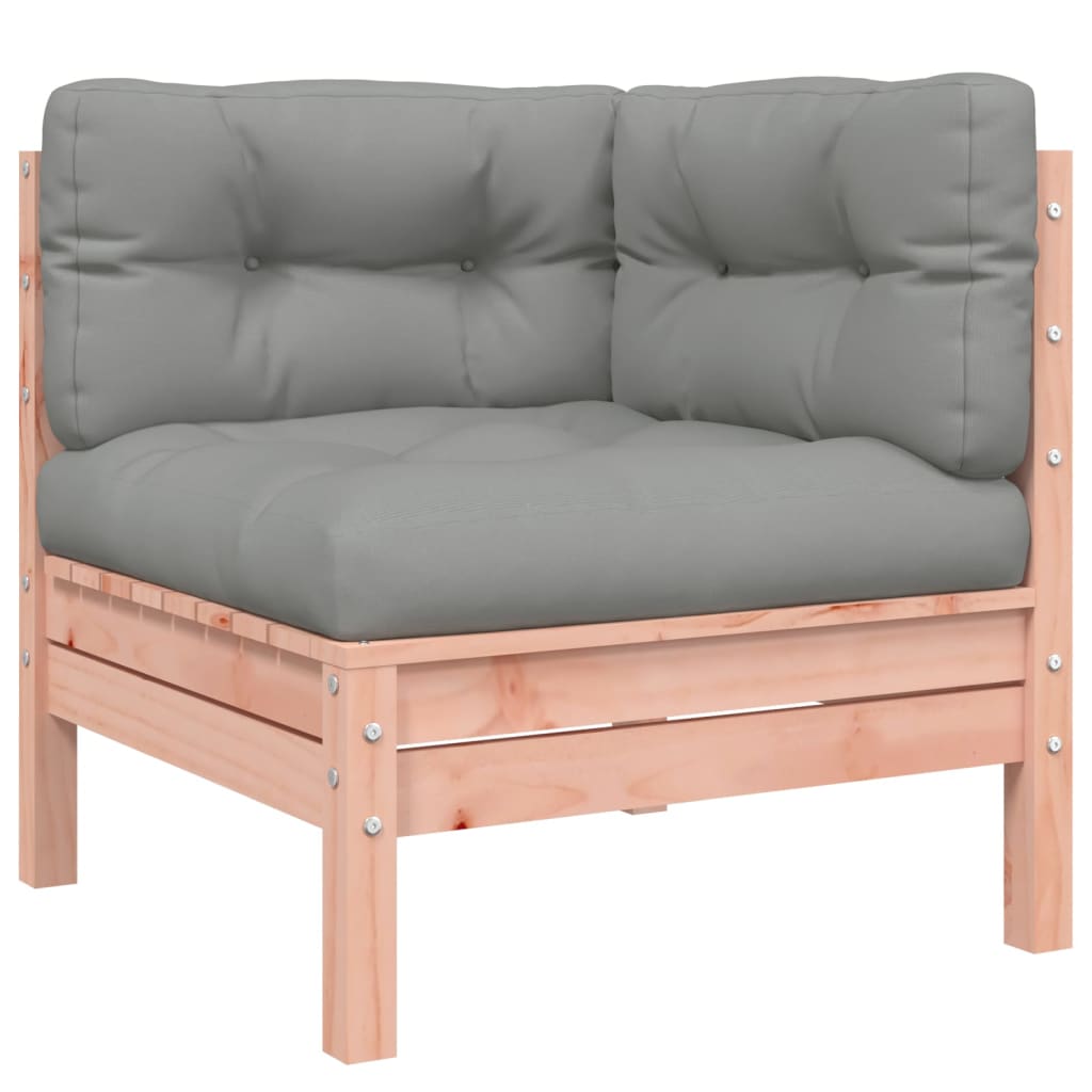 10 Piece Garden Sofa Set with Cushions Solid Wood Douglas Fir