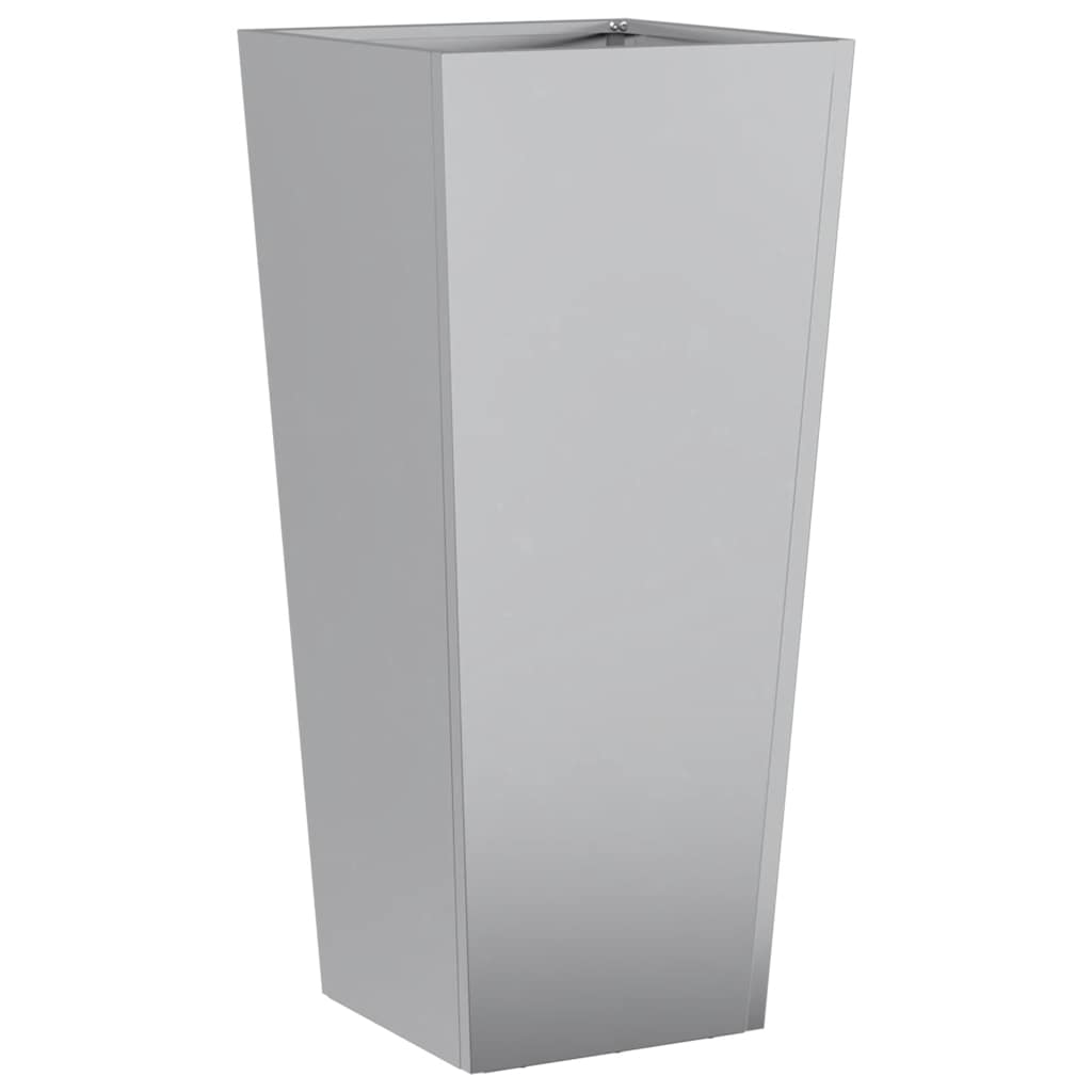 Garden Planters 2 pcs 35x35x75 cm Galvanised Steel