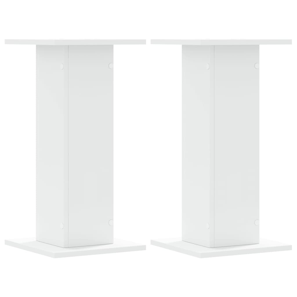 Speaker Stands 2 pcs White 30x30x60 cm Engineered Wood