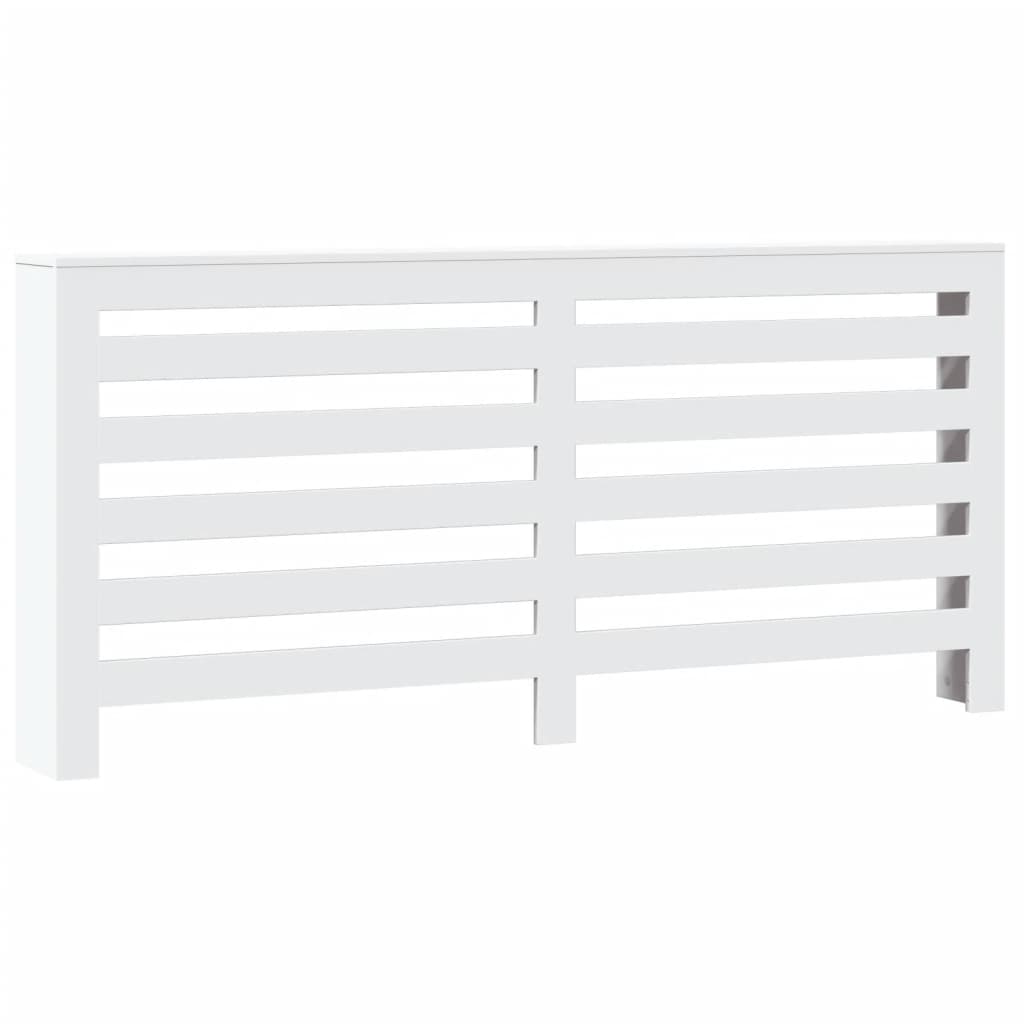 Radiator Cover White 175x20x82 cm Engineered Wood